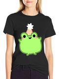 Party Frog Graphic Tee - Fun & Festive Design