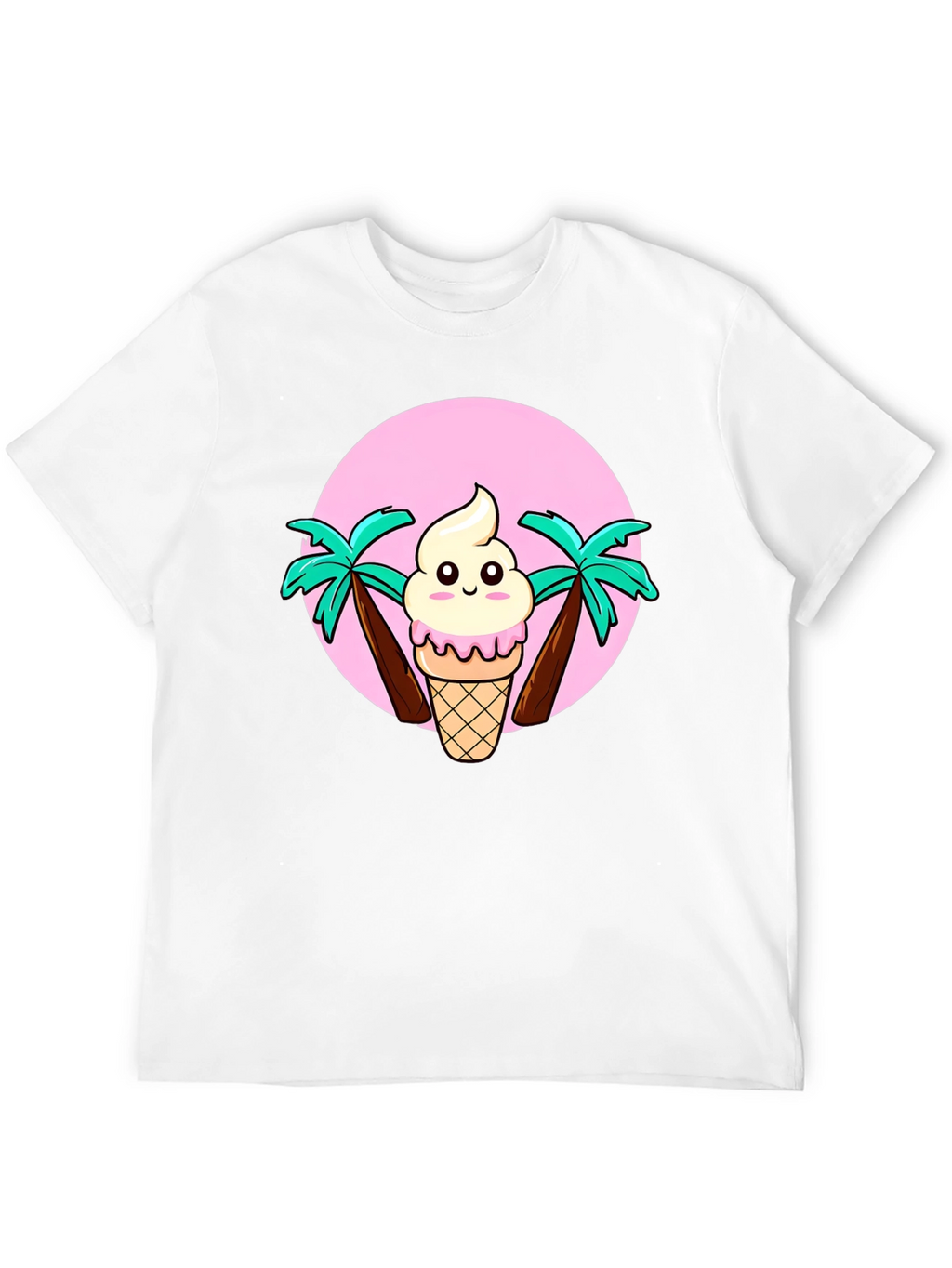 Ice Cream & Palm Trees Graphic Tee