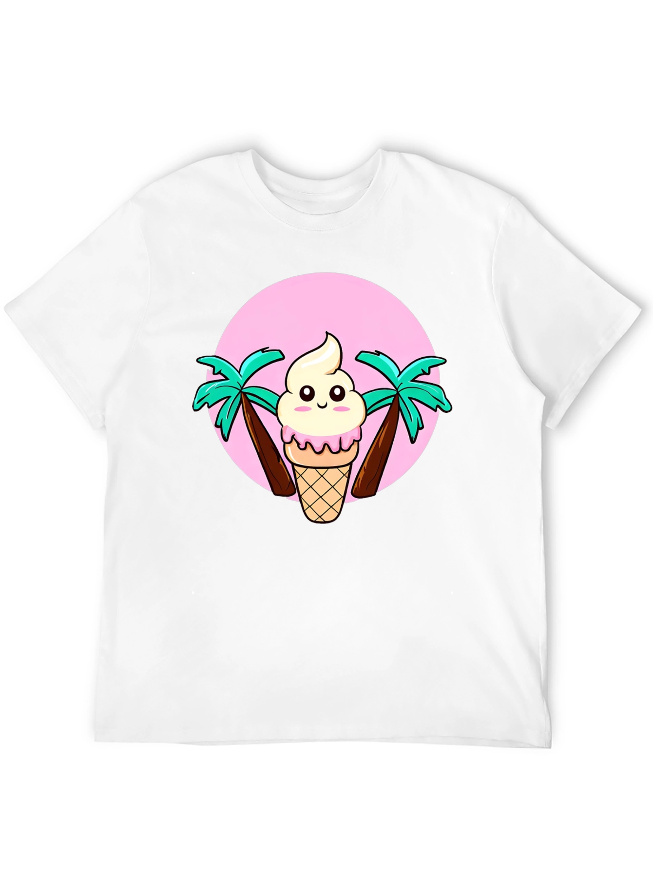 Ice Cream & Palm Trees Graphic Tee