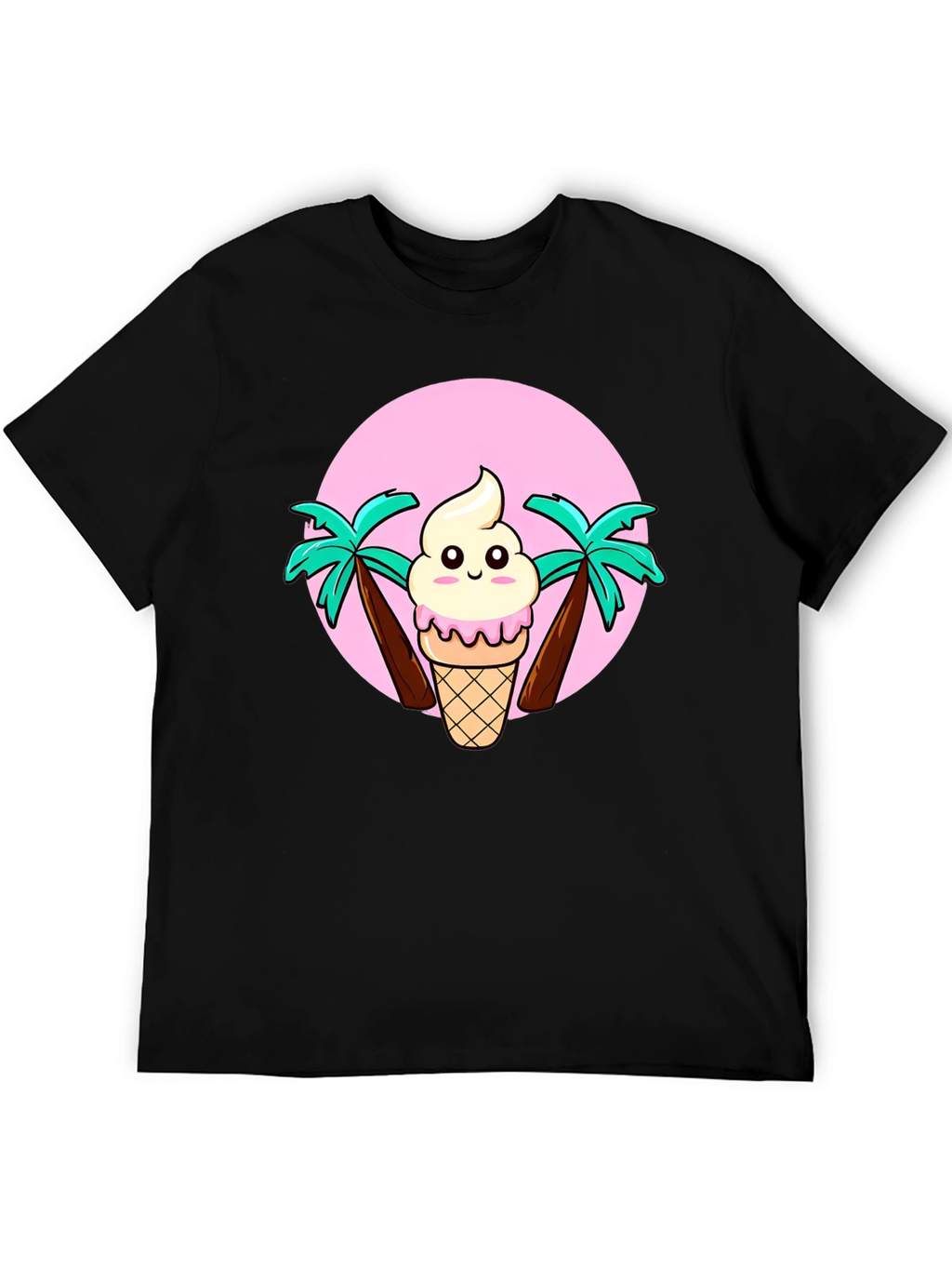 Ice Cream & Palm Trees Graphic Tee