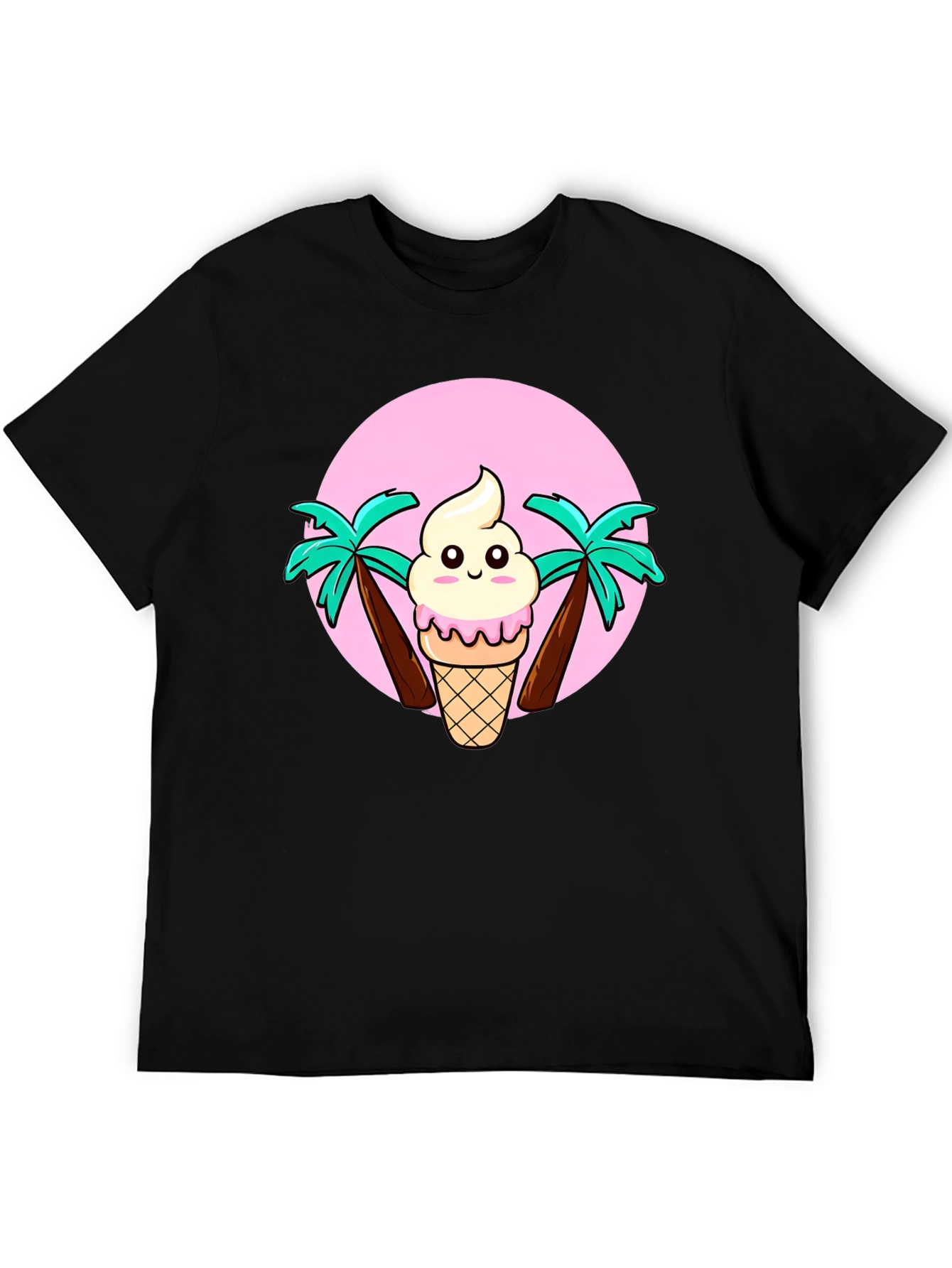 Ice Cream & Palm Trees Graphic Tee