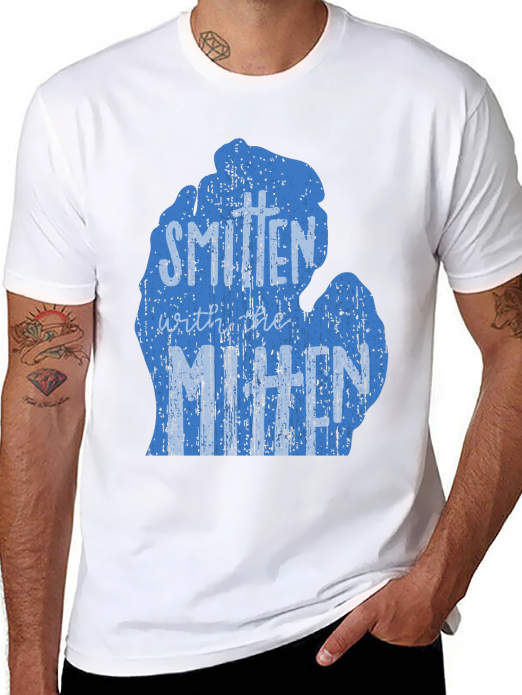 Smitten with the Mitten Michigan Graphic Tee