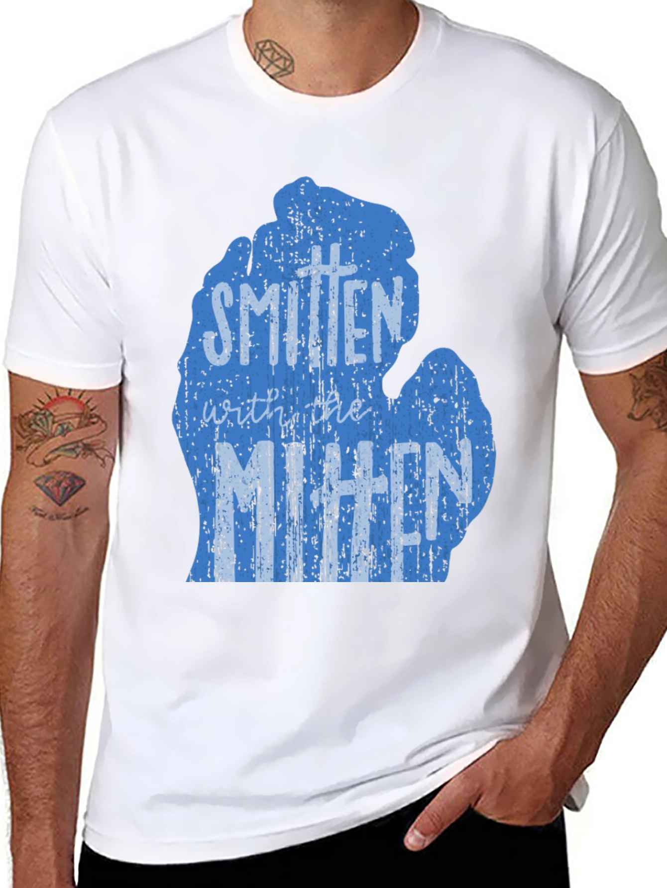 Smitten with the Mitten Michigan Graphic Tee