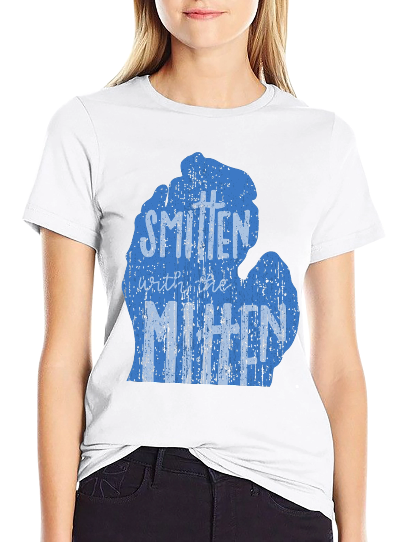 Smitten with the Mitten Michigan Graphic Tee