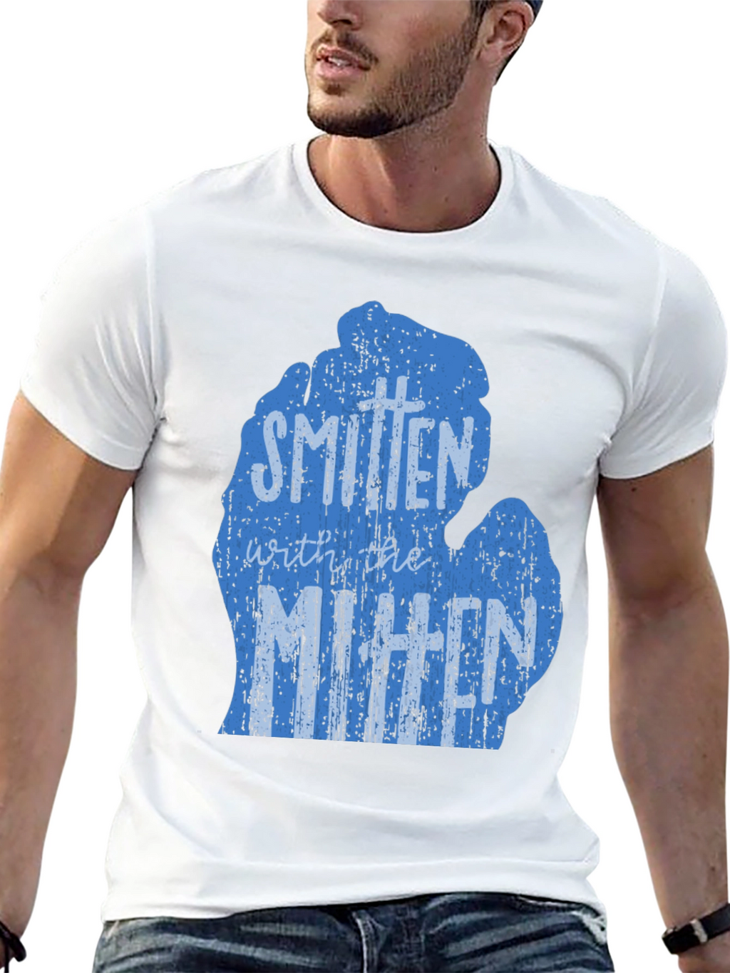 Smitten with the Mitten Michigan Graphic Tee