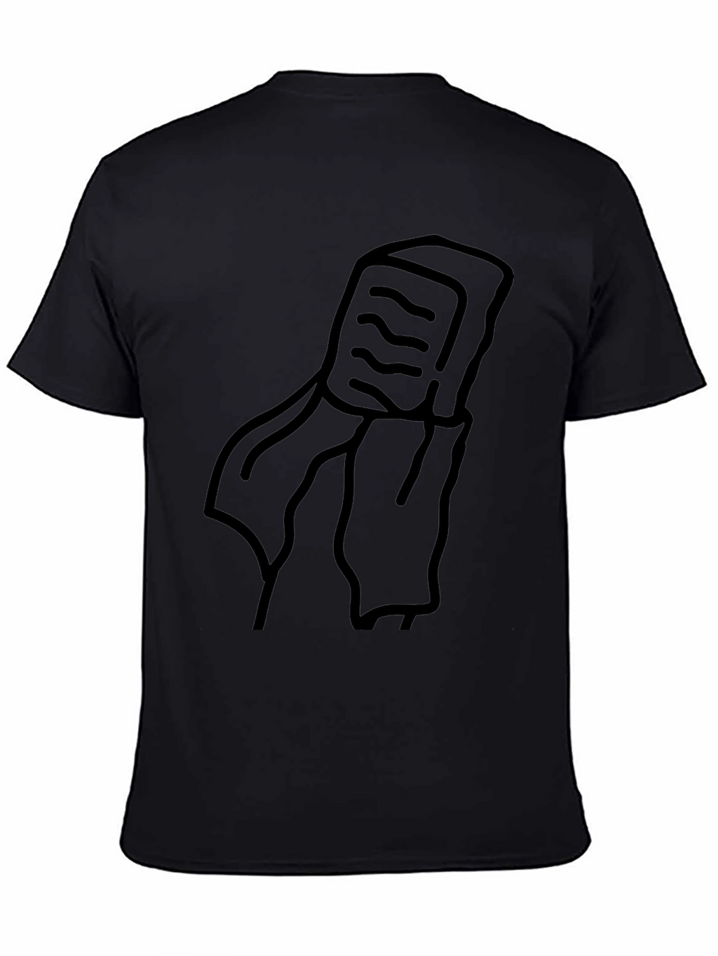 Mens Black Graphic T-Shirt - Retro Cassette Tape Design