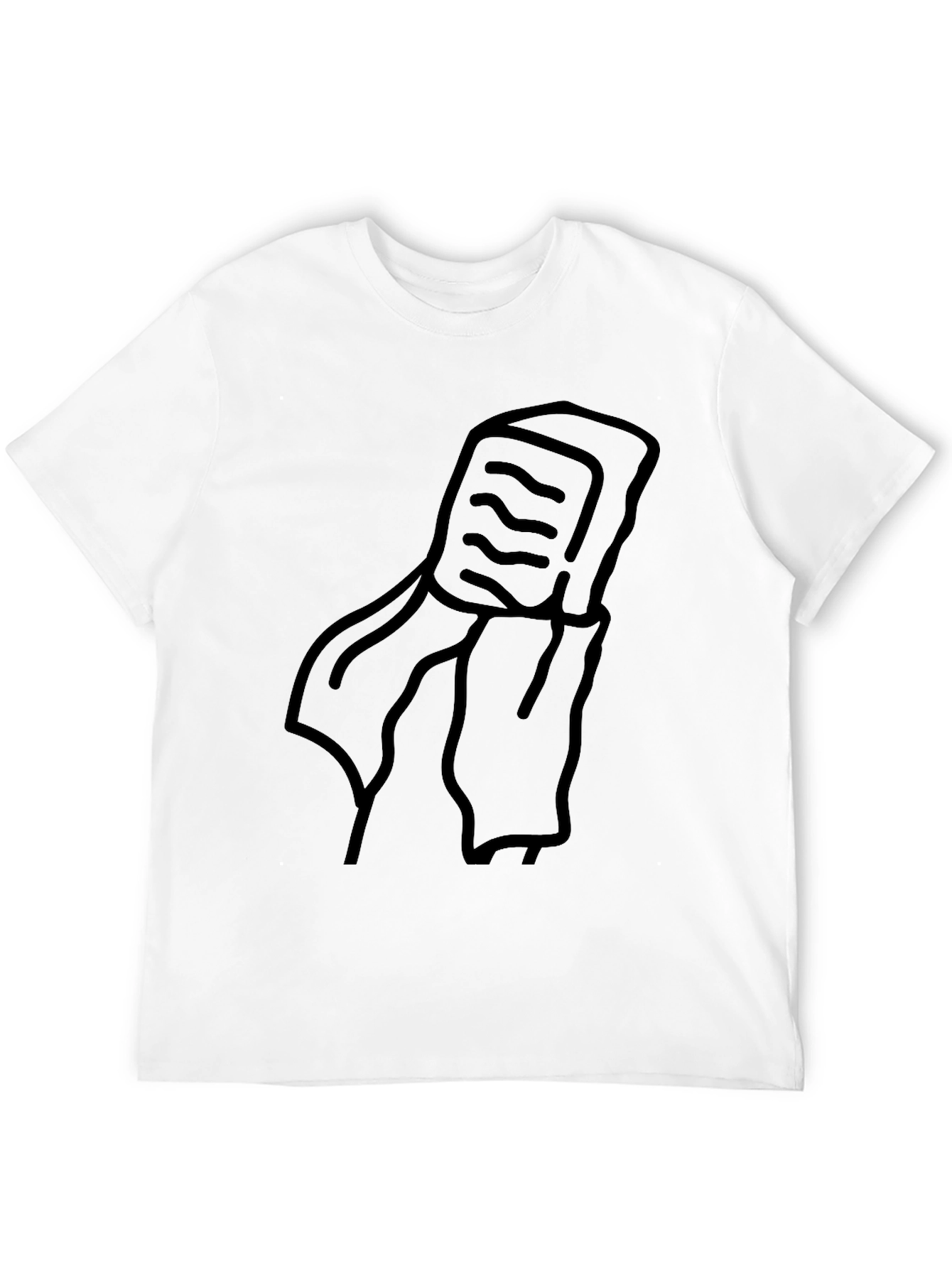 Mens Black Graphic T-Shirt - Retro Cassette Tape Design