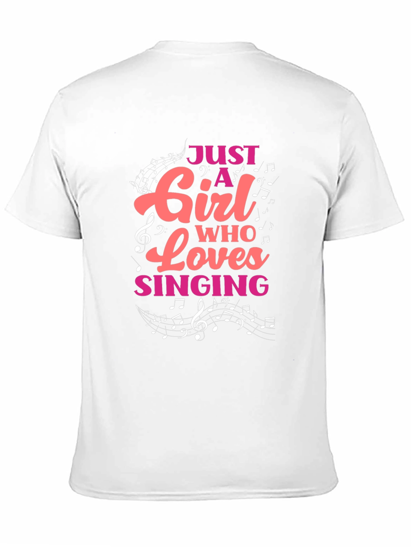 Just A Girl Who Loves Singing T-Shirt
