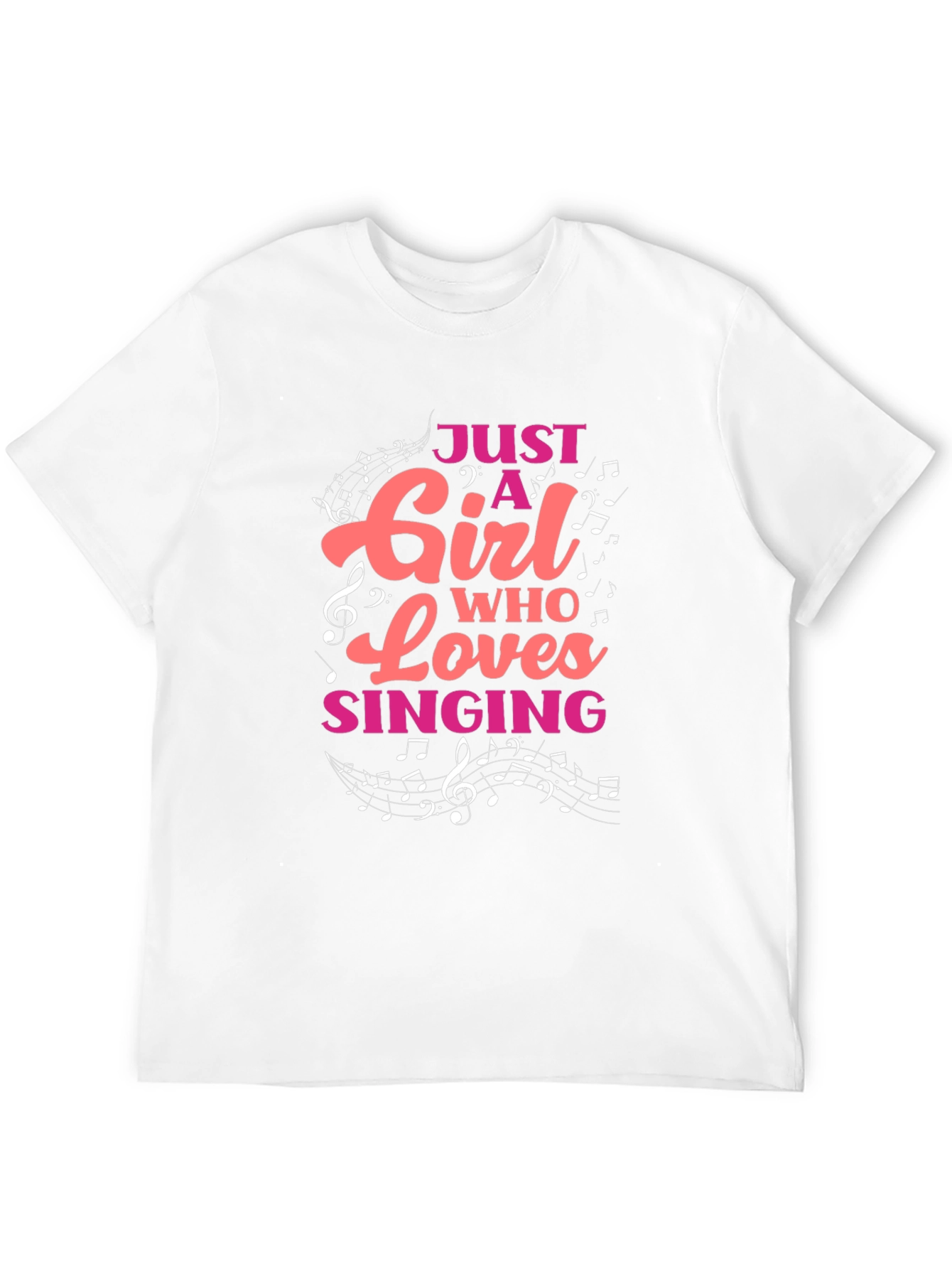 Just A Girl Who Loves Singing T-Shirt