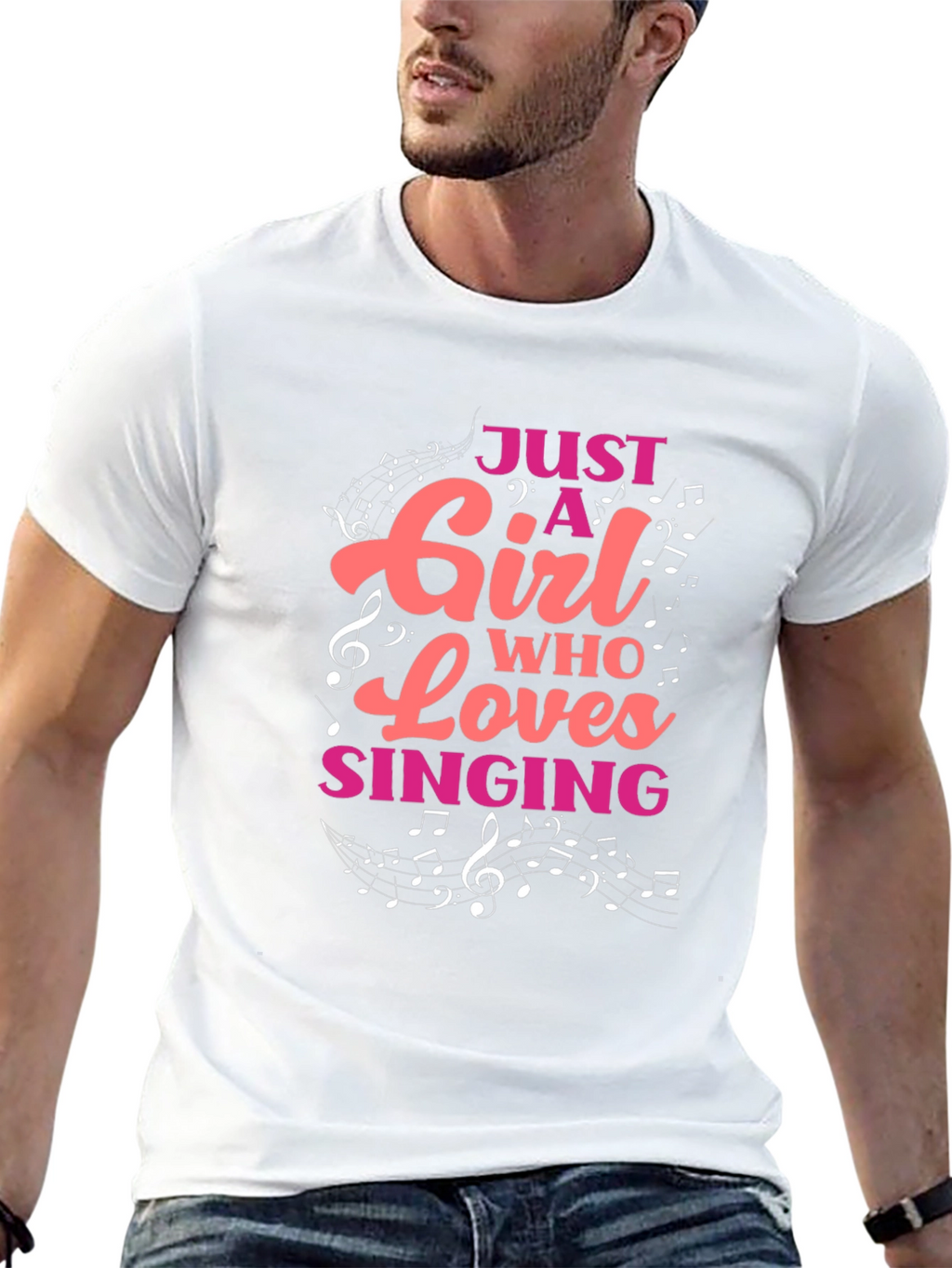Just A Girl Who Loves Singing T-Shirt
