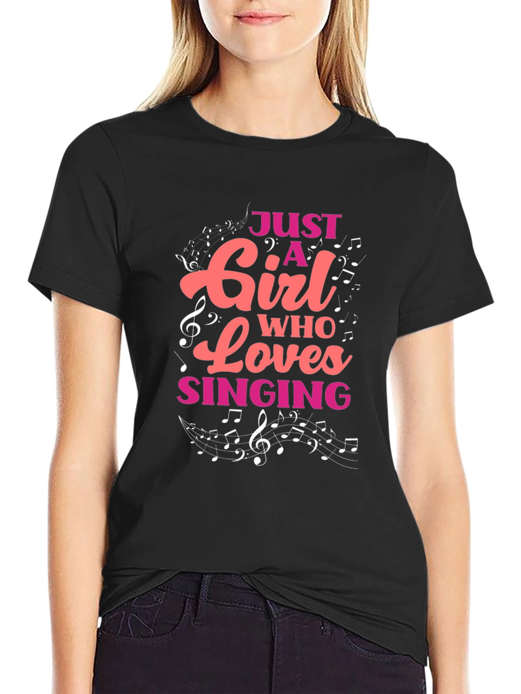 Just A Girl Who Loves Singing T-Shirt