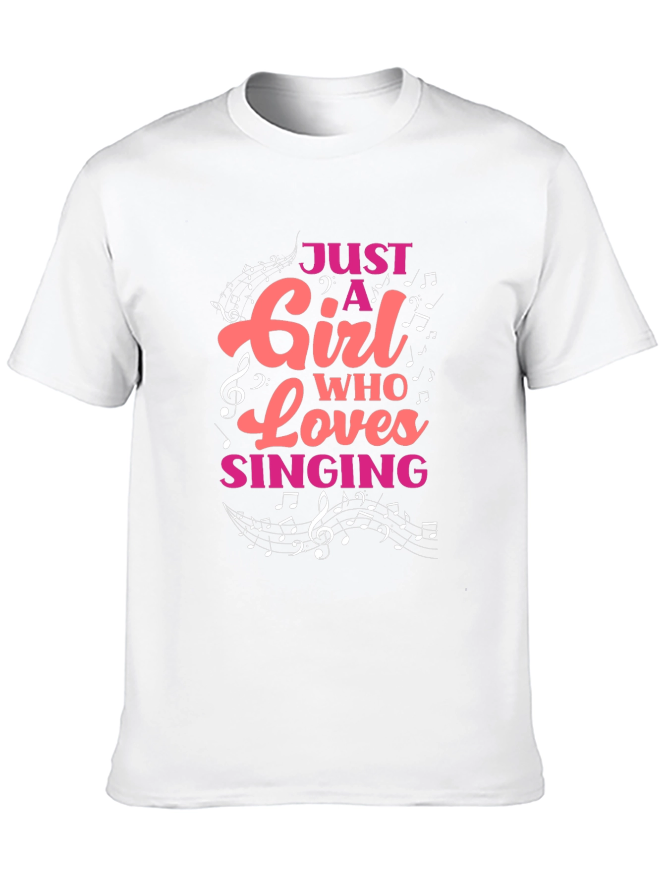 Just A Girl Who Loves Singing T-Shirt
