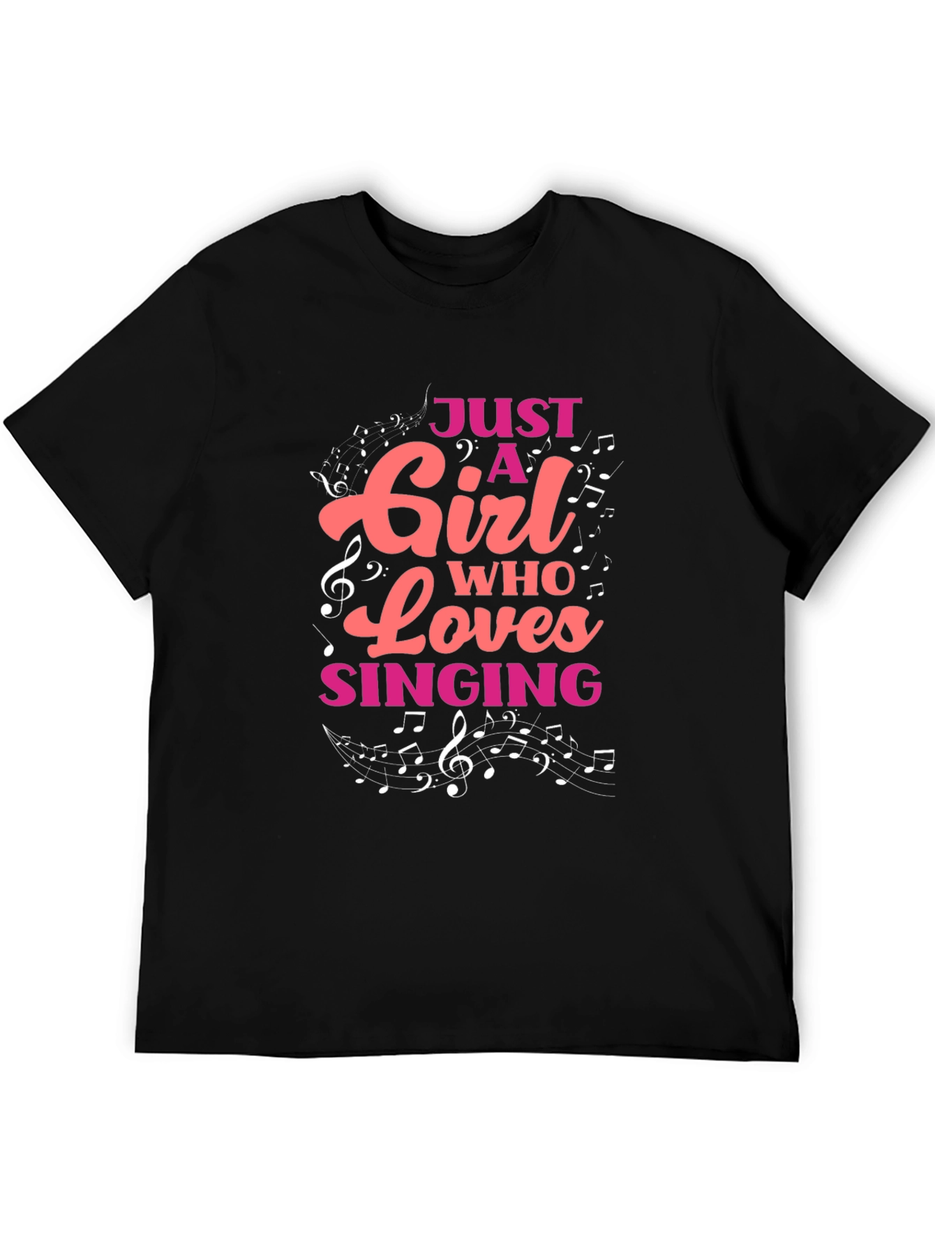 Just A Girl Who Loves Singing T-Shirt