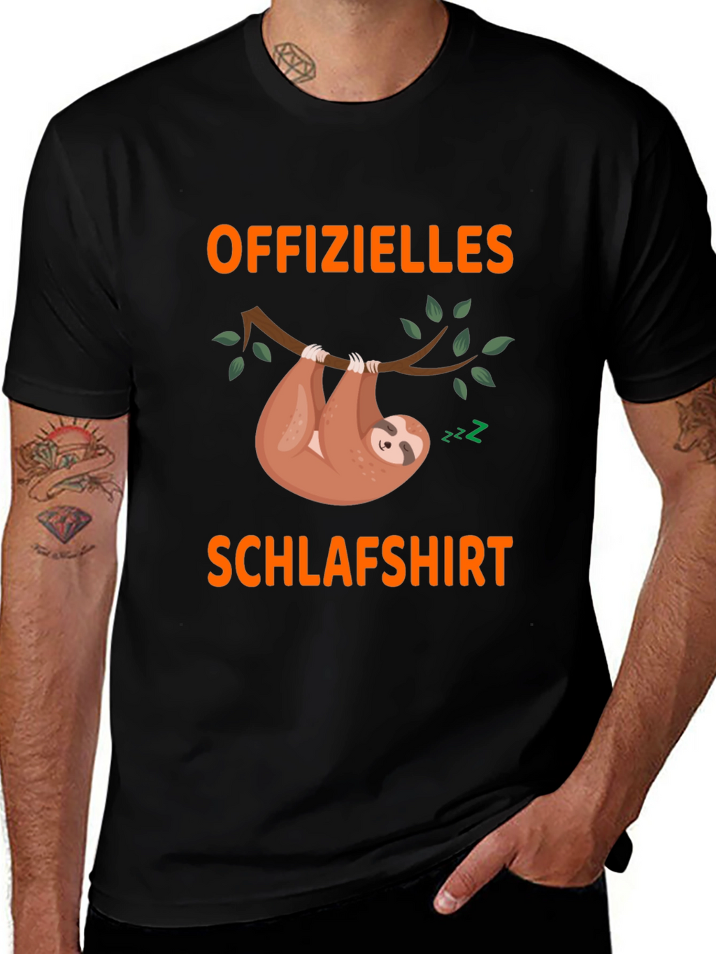 Officelles Schlafshirt Sloth T-Shirt