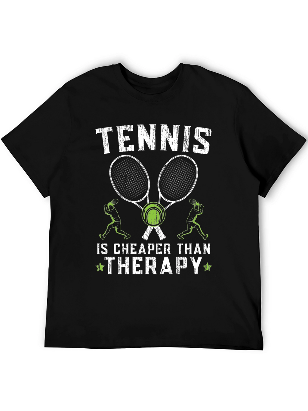 Tennis is Cheaper Than Therapy Graphic T-Shirt