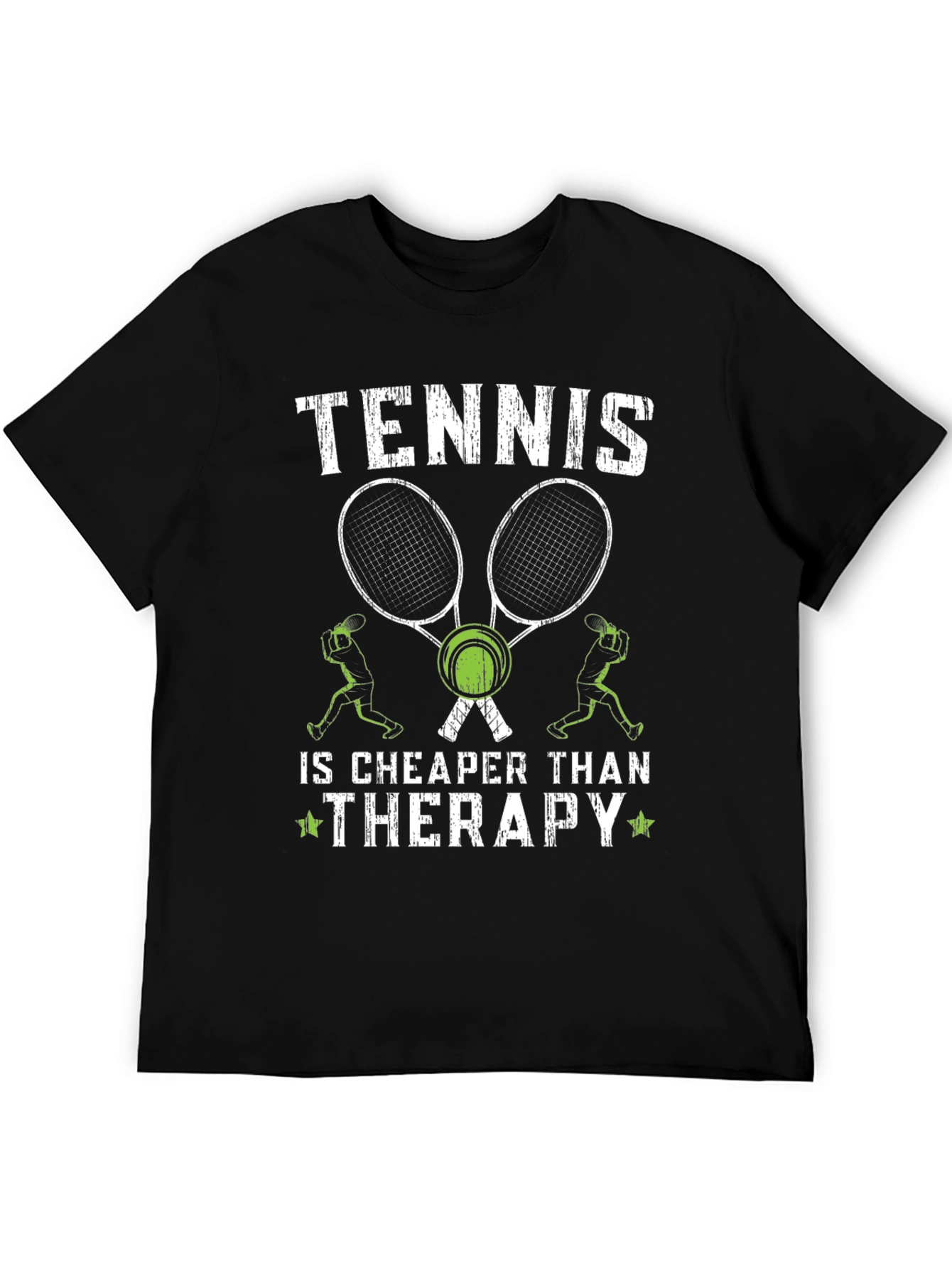 Tennis is Cheaper Than Therapy Graphic T-Shirt
