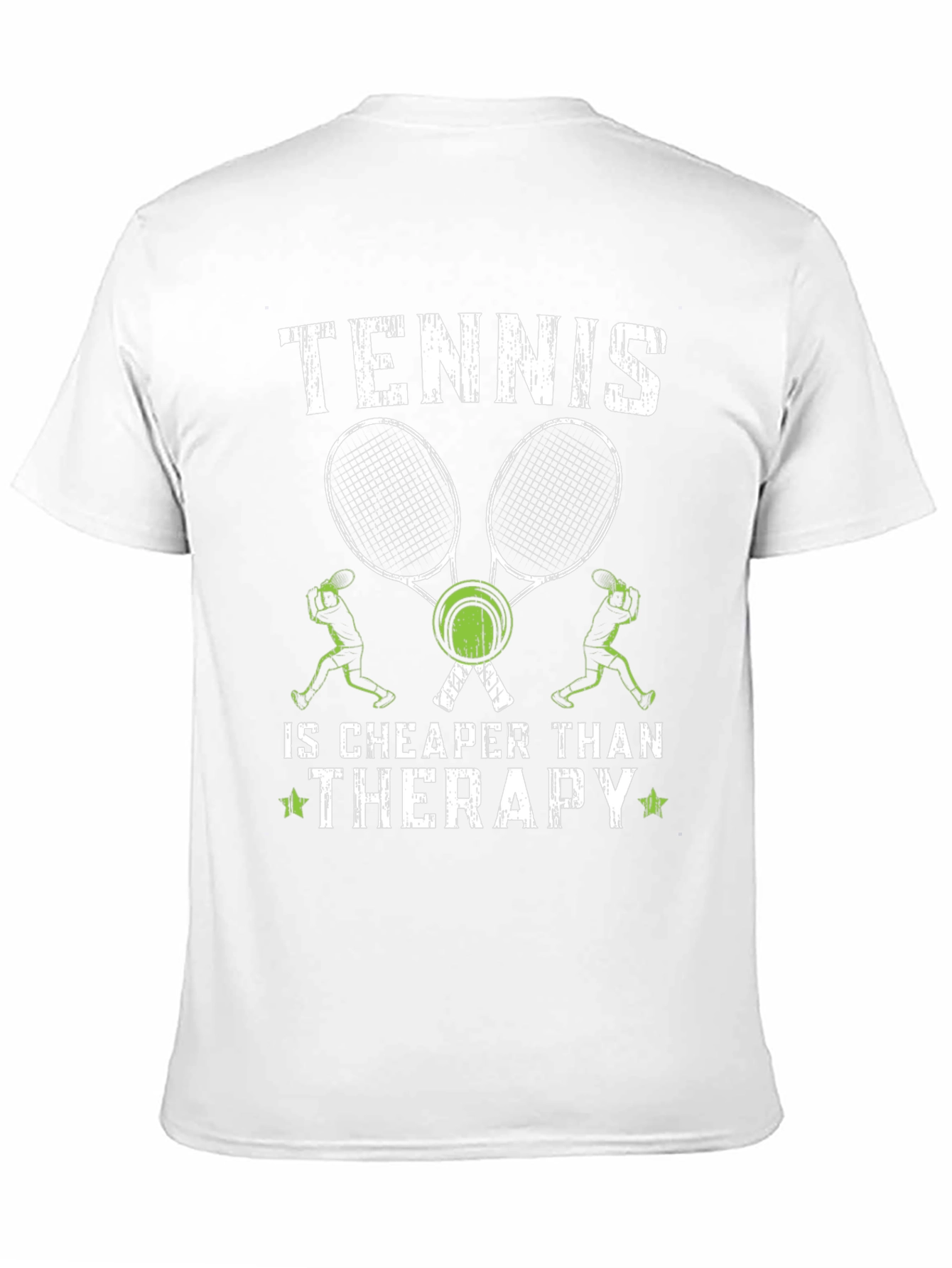 Tennis is Cheaper Than Therapy Graphic T-Shirt
