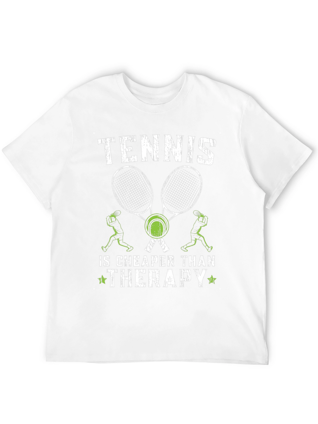 Tennis is Cheaper Than Therapy Graphic T-Shirt