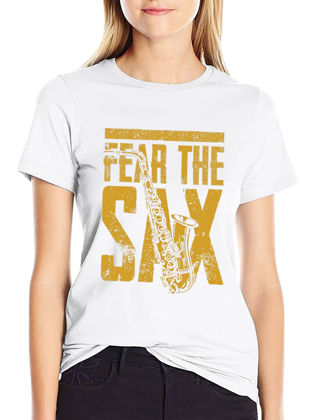 Fear The Sax T-Shirt - Musician Novelty Tee