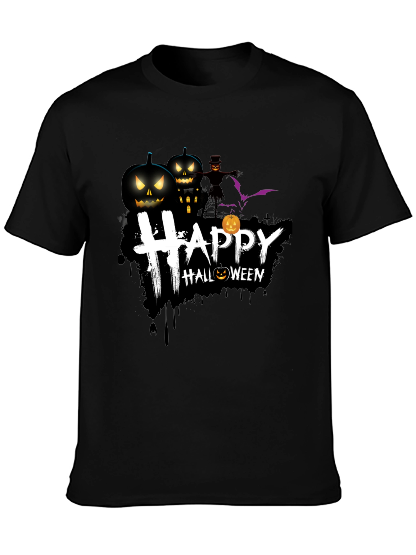 Happy Halloween Graphic T-Shirt - Spooky Season Tee