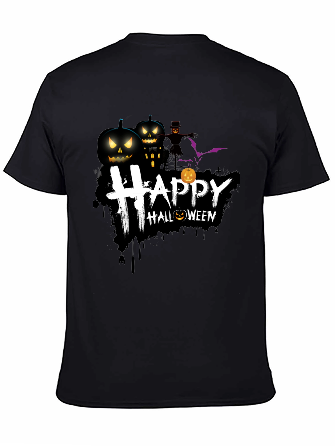 Happy Halloween Graphic T-Shirt - Spooky Season Tee