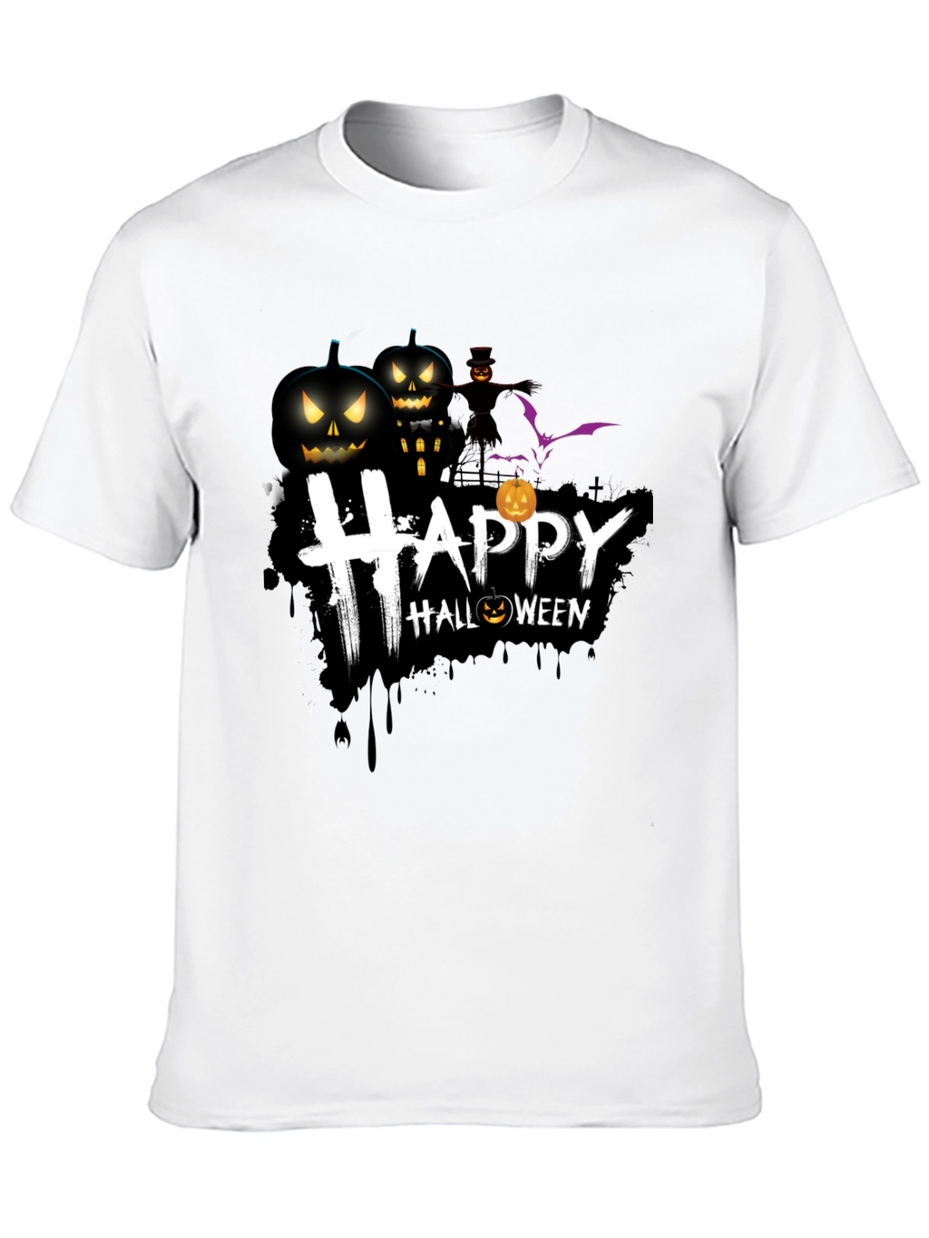 Happy Halloween Graphic T-Shirt - Spooky Season Tee