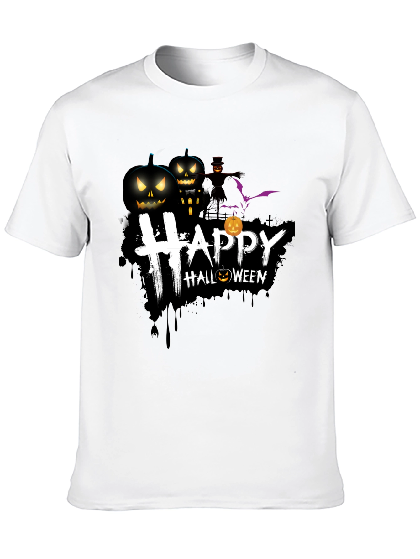 Happy Halloween Graphic T-Shirt - Spooky Season Tee