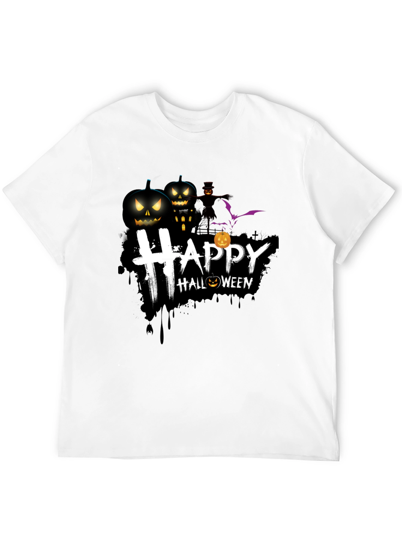 Happy Halloween Graphic T-Shirt - Spooky Season Tee