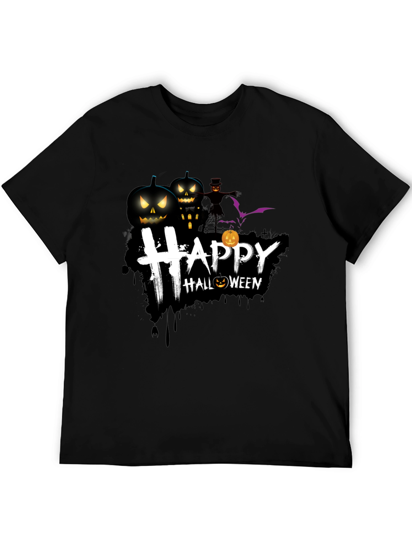 Happy Halloween Graphic T-Shirt - Spooky Season Tee
