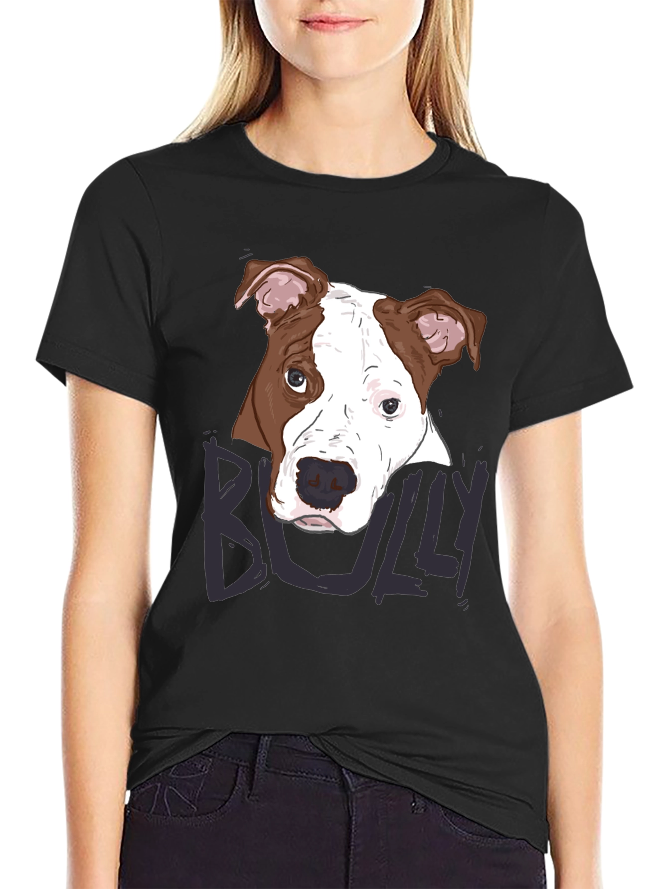 Bully Dog Graphic Tee - Mens Short Sleeve Crew Neck T-Shirt