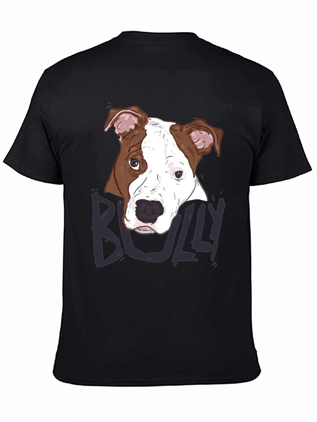Bully Dog Graphic Tee - Mens Short Sleeve Crew Neck T-Shirt
