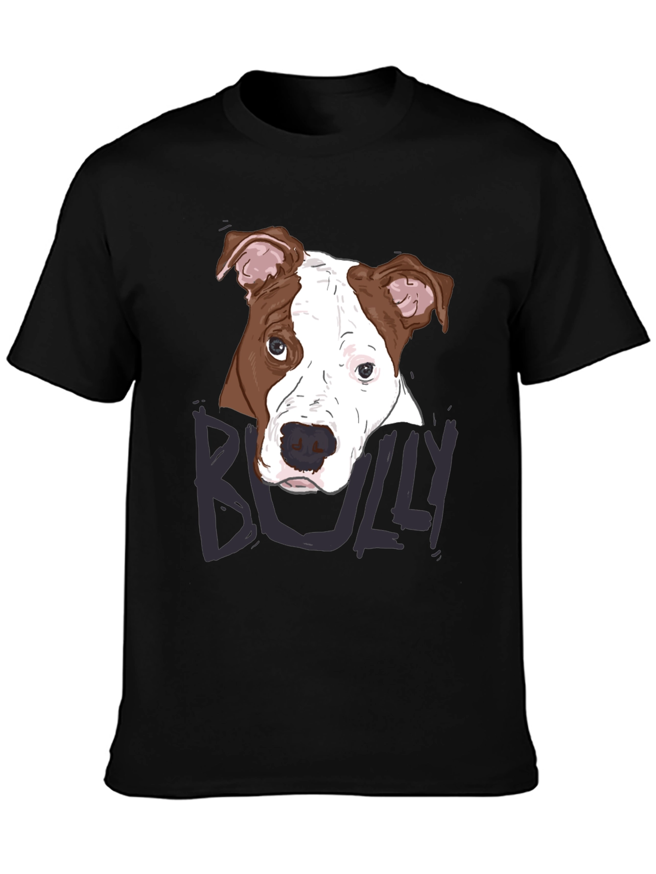 Bully Dog Graphic Tee - Mens Short Sleeve Crew Neck T-Shirt