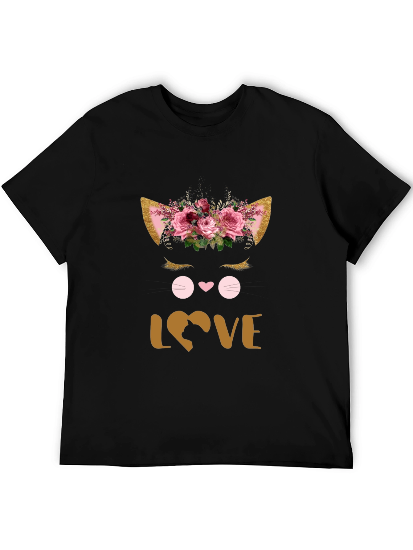 Floral Cat Lover T-Shirt