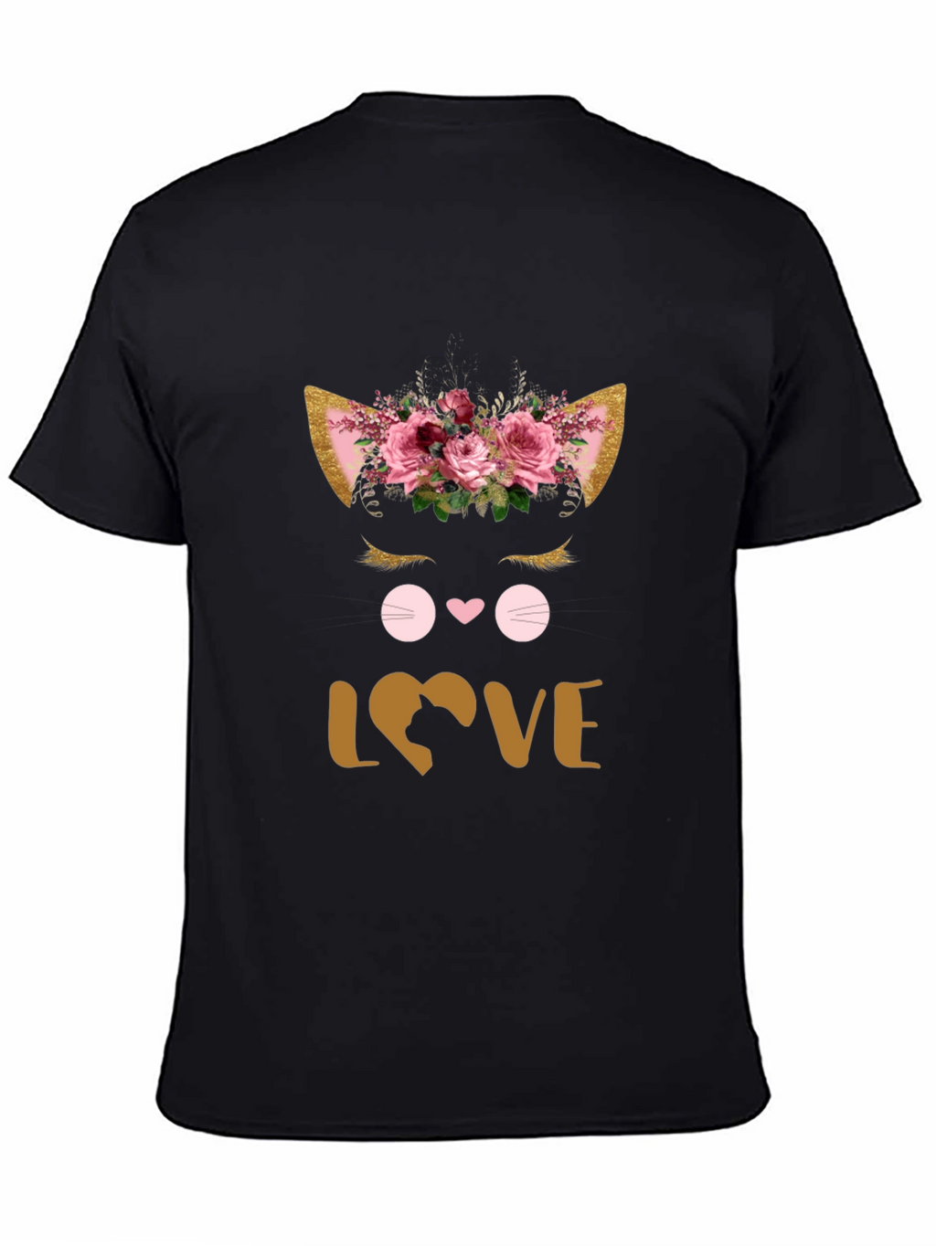 Floral Cat Lover T-Shirt