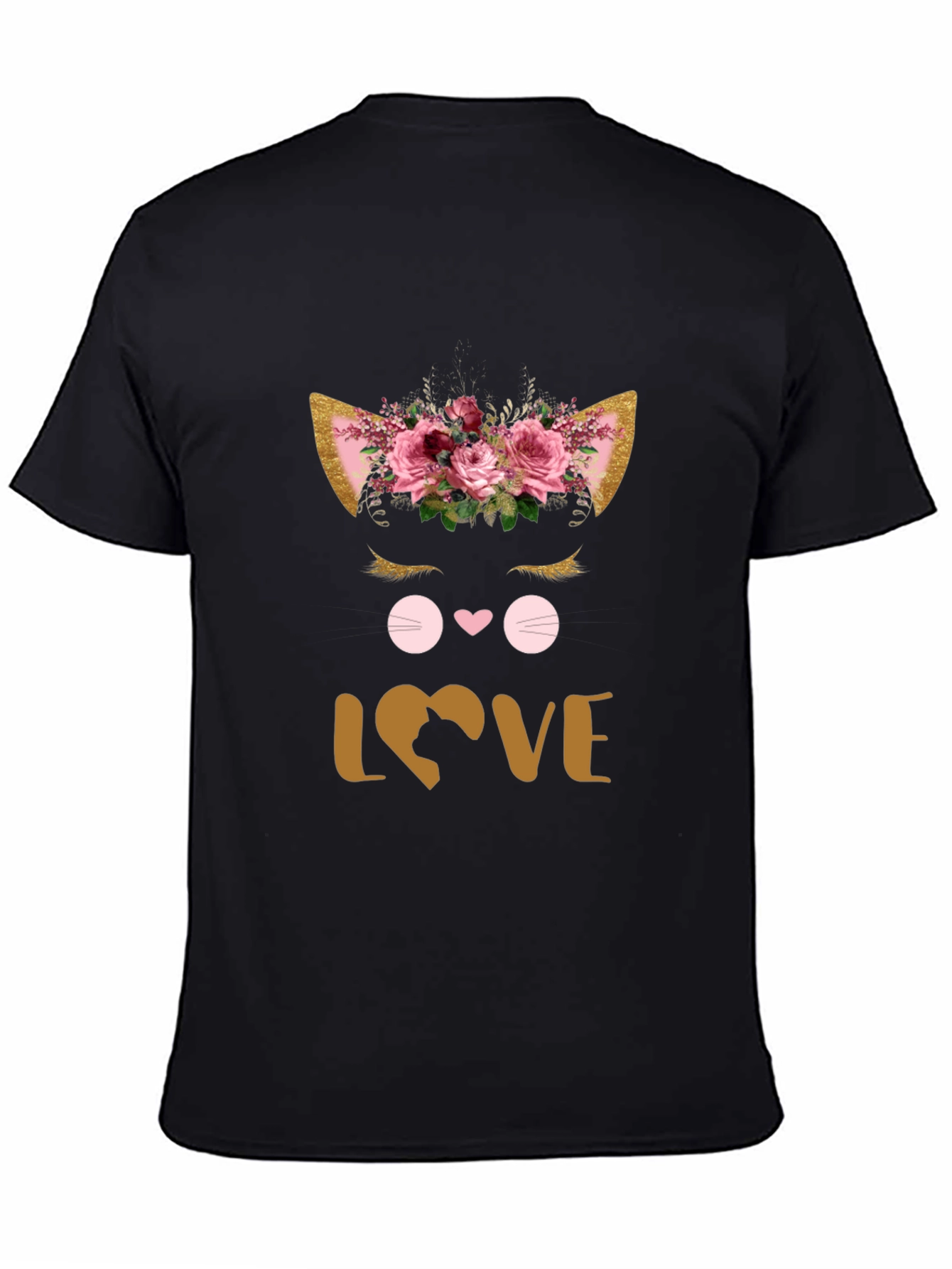 Floral Cat Lover T-Shirt