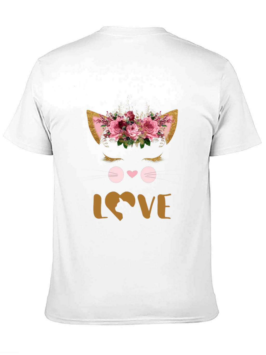 Floral Cat Lover T-Shirt