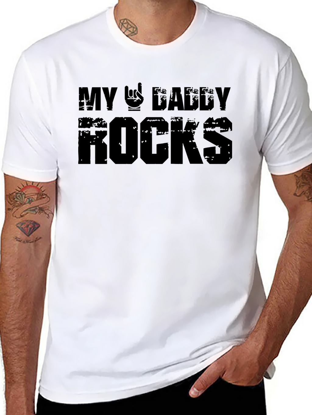 My Daddy Rocks Graphic T-Shirt