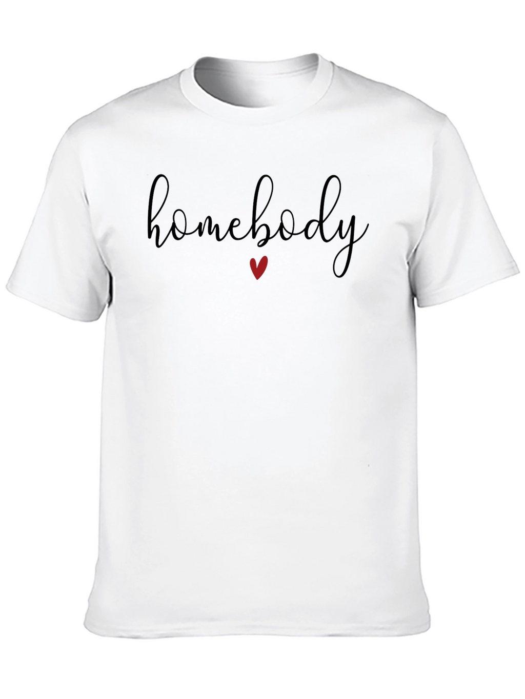 Homebody T-Shirt: Relaxed Fit Heart Detail