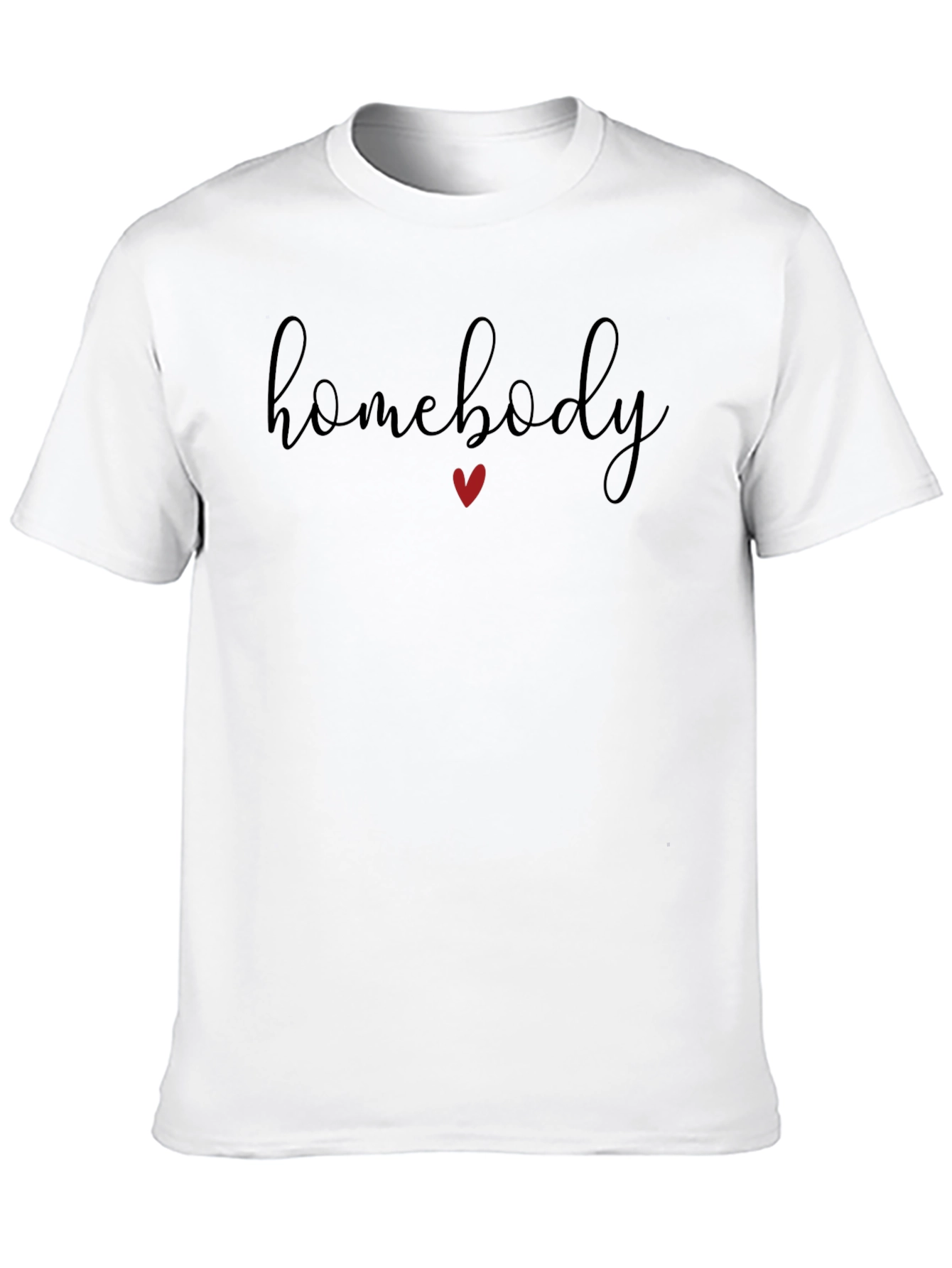 Homebody T-Shirt: Relaxed Fit Heart Detail