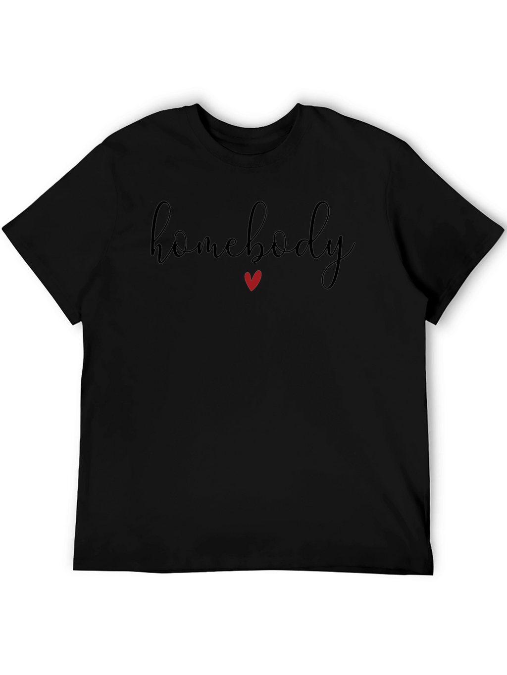 Homebody T-Shirt: Relaxed Fit Heart Detail