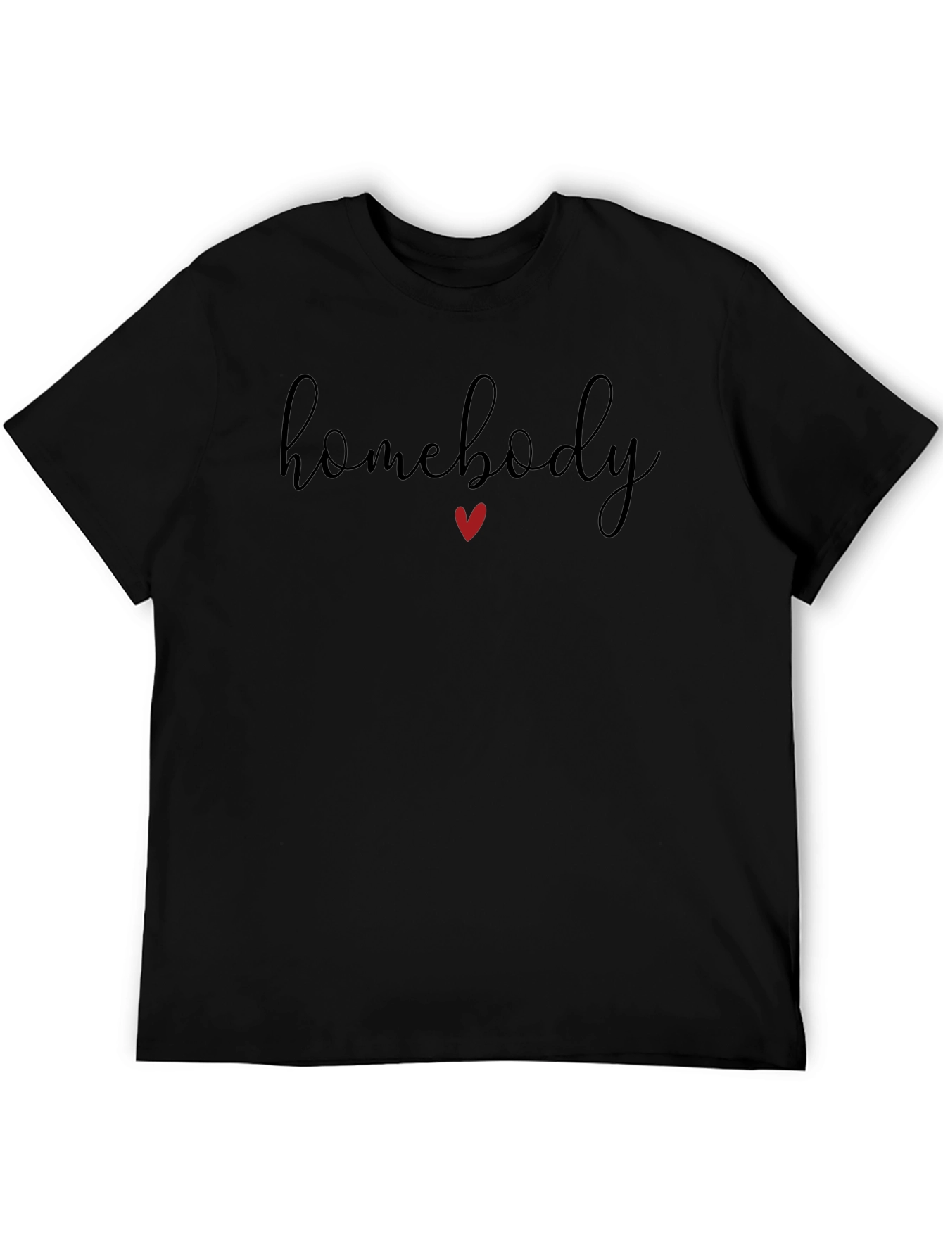 Homebody T-Shirt: Relaxed Fit Heart Detail