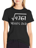 Funny Math Root of 4761 69th Birthday T-Shirt