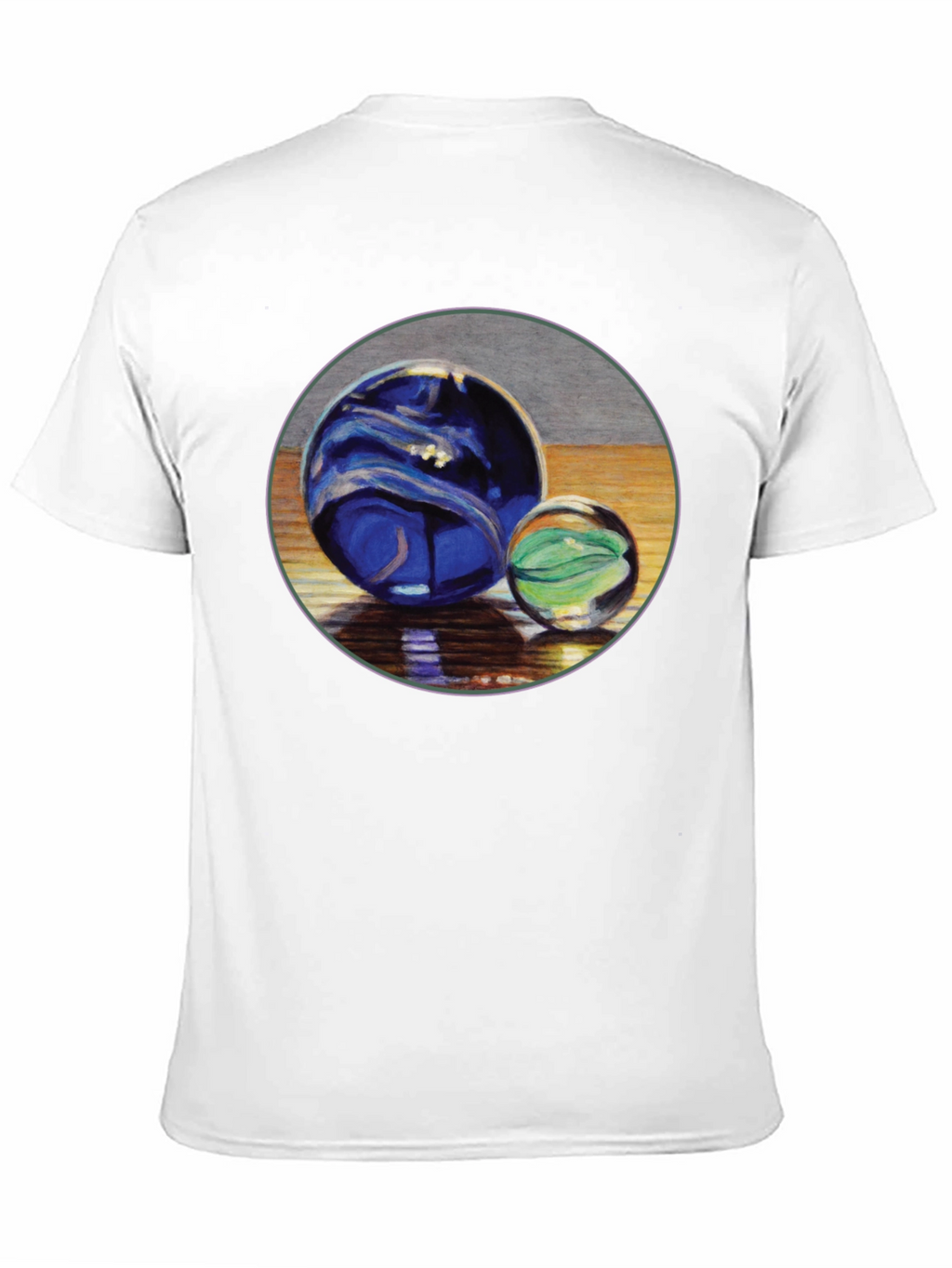 Two Marble Sphere Graphic Print Tee