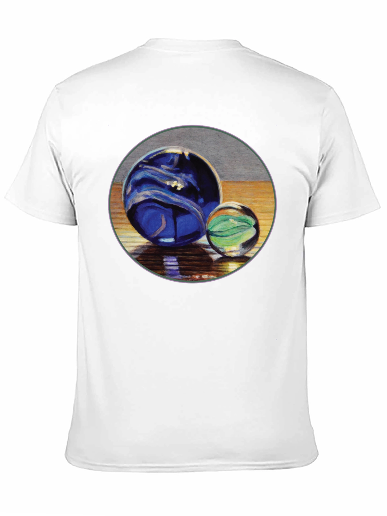 Two Marble Sphere Graphic Print Tee