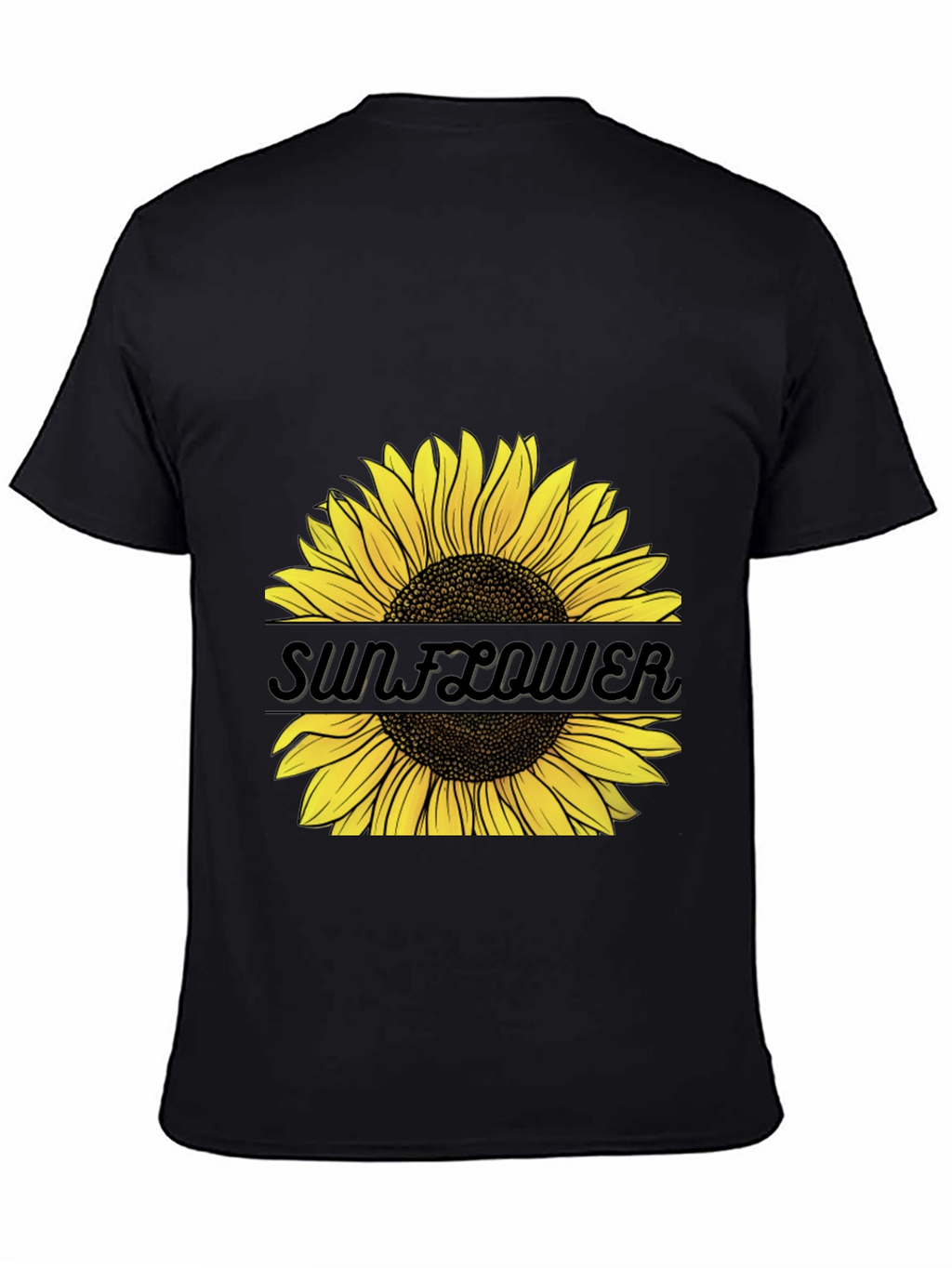 Sunflower Graphic Tee - Unisex Black T-Shirt