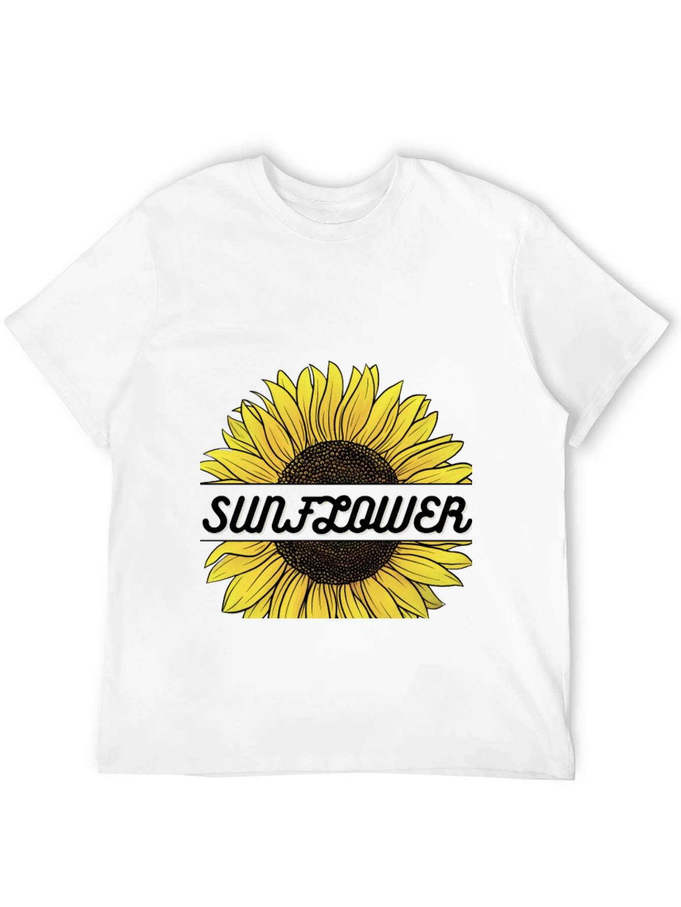 Sunflower Graphic Tee - Unisex Black T-Shirt