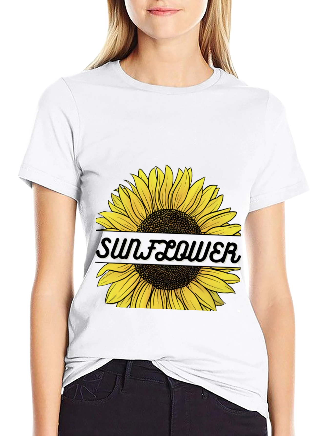Sunflower Graphic Tee - Unisex Black T-Shirt