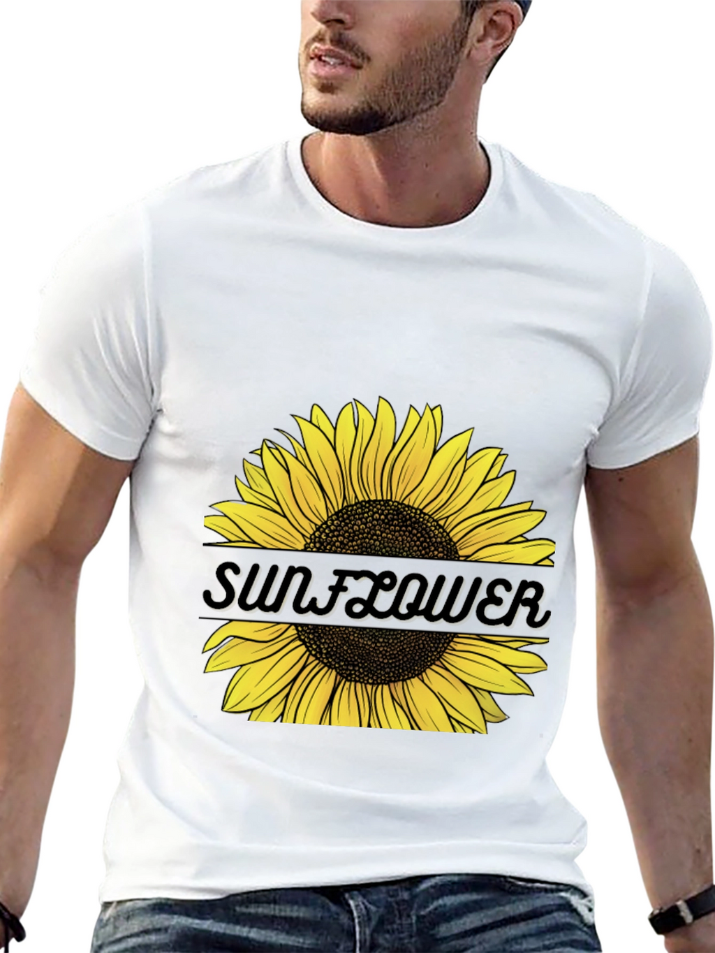 Sunflower Graphic Tee - Unisex Black T-Shirt
