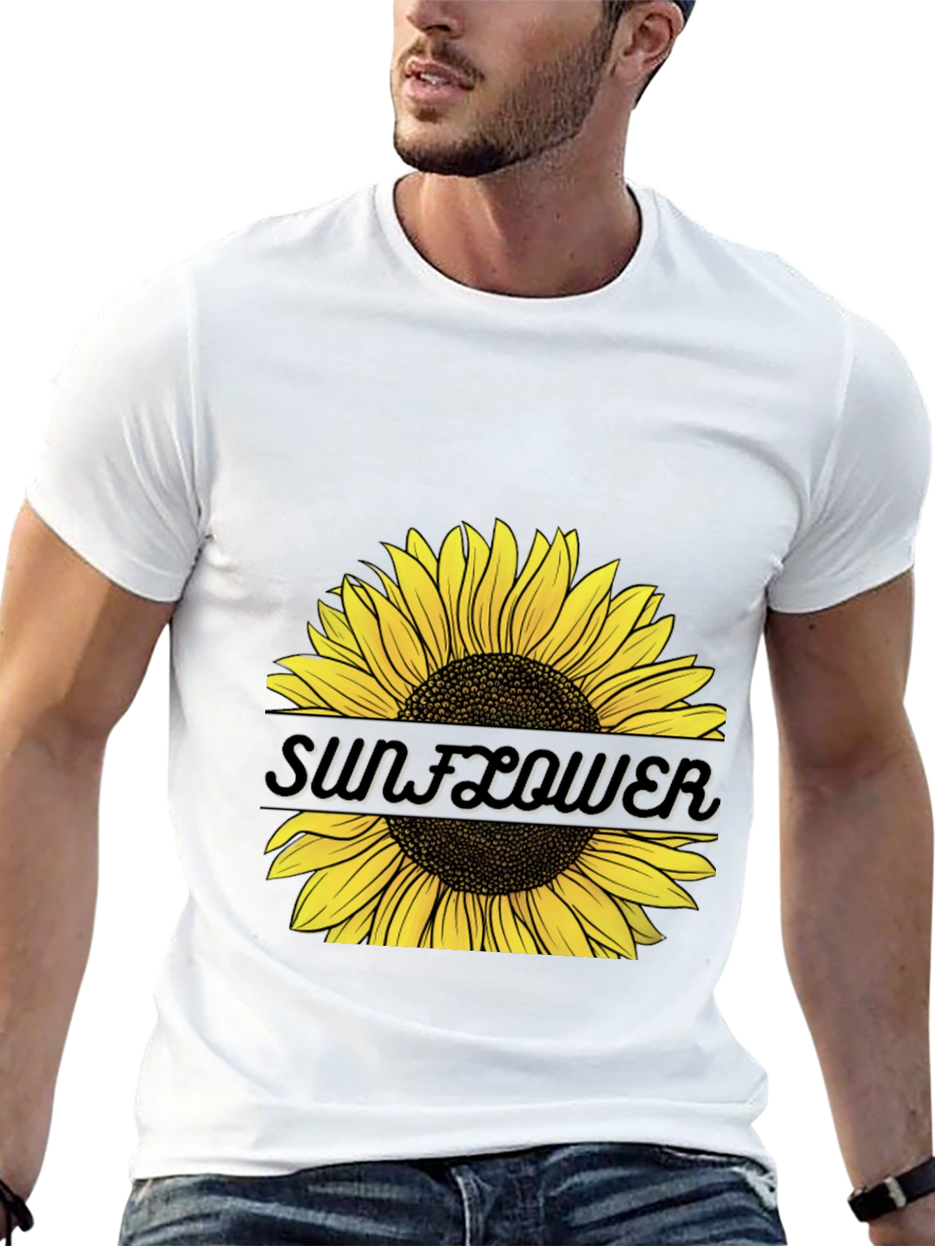 Sunflower Graphic Tee - Unisex Black T-Shirt