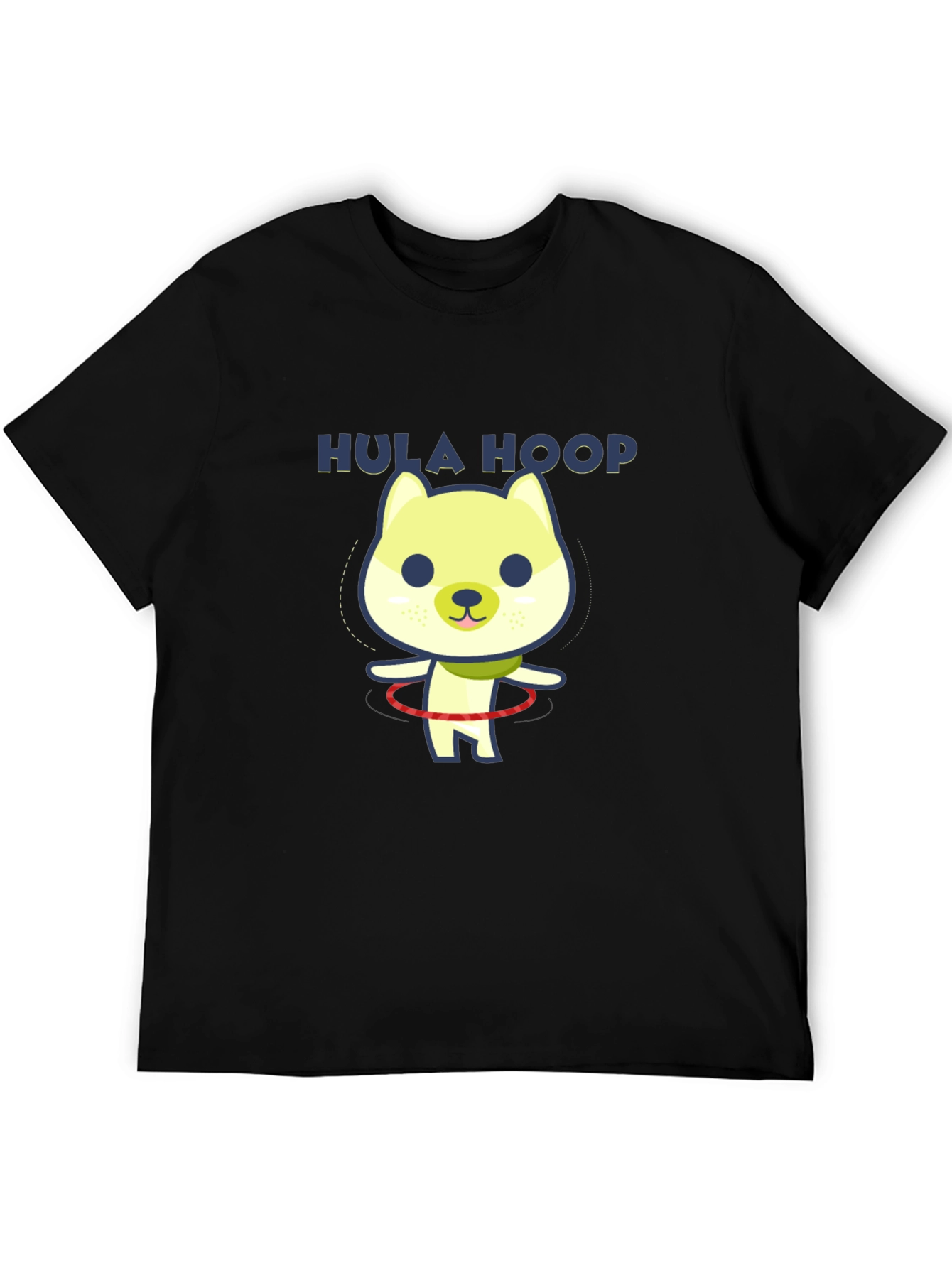 Hula Hoop Dog Graphic T-Shirt